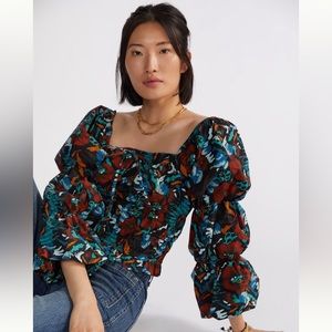 Floral long sleeve top